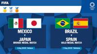 Jadwal Siaran Langsung Brasil vs Spanyol di Final Sepak Bola Olimpiade Tokyo 2020